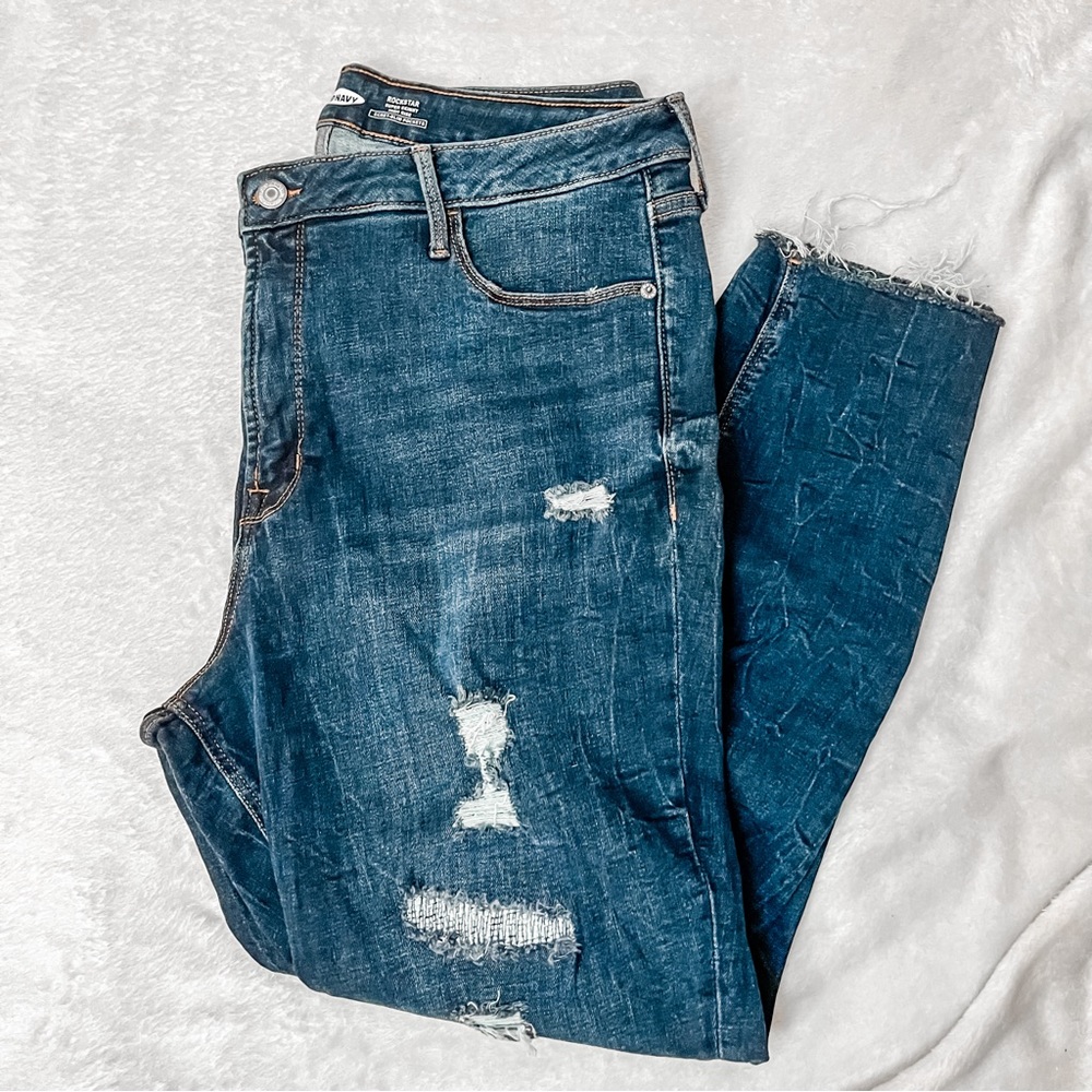 High Rise Rockstar Jeans